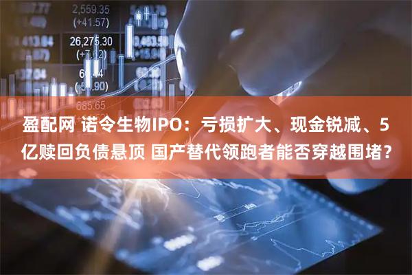 盈配网 诺令生物IPO：亏损扩大、现金锐减、5亿赎回负债悬顶 国产替代领跑者能否穿越围堵？